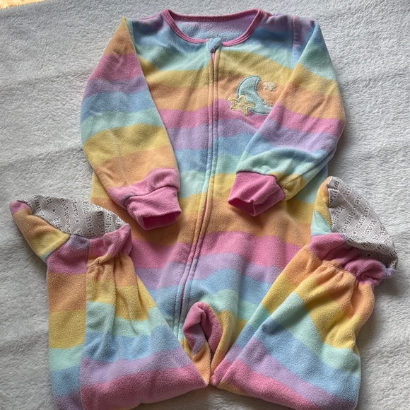 Other - Rainbow Striped 3T footie pajama